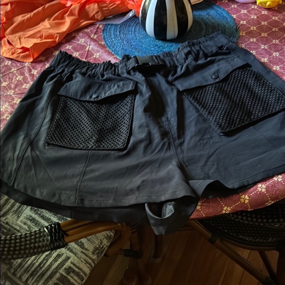 FP Movement by Free People Black Athletic Shorts with Mesh Pockets